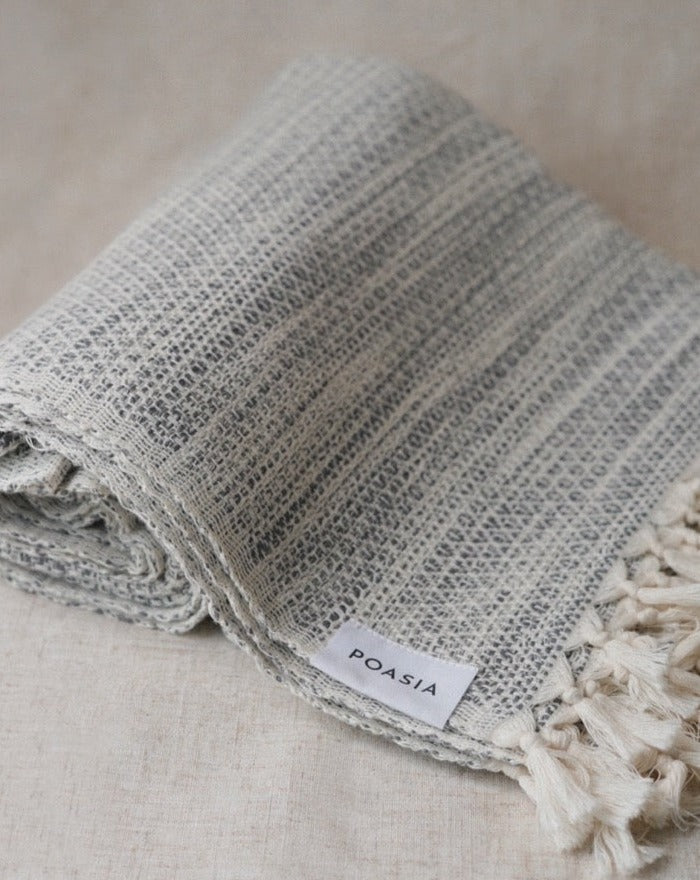 Kep | Handwoven throw (Gray)