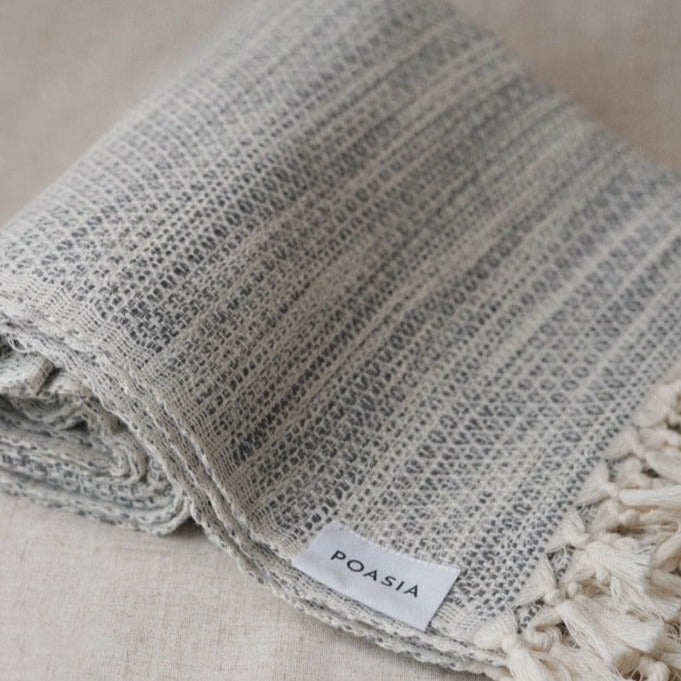 Kep | Handwoven throw (Gray)