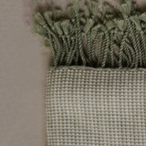 Kampong | Handwoven throw (Pastel green)